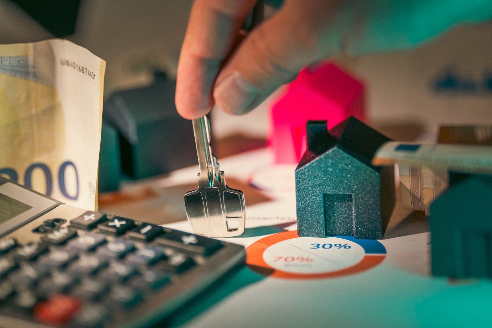 House key representing home investment value